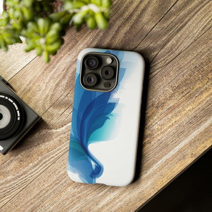 Blue Feathers - Protective Phone Case