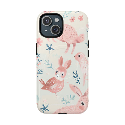 Pastel Whimsical Nature - Tough + MagSafe® iPhone 15 Phone Case