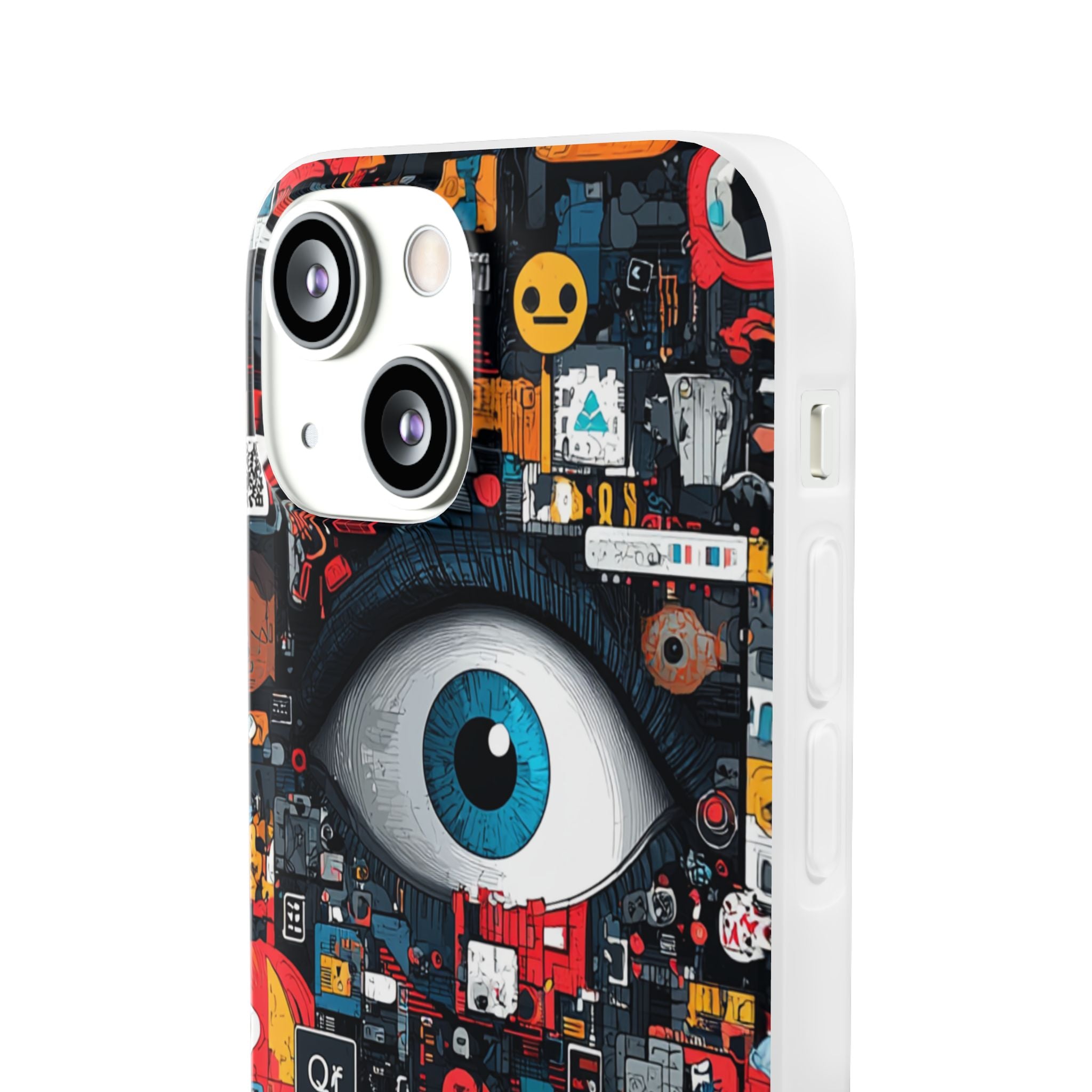 Digital Eye Blue iPhone 13 mini Case - Soft