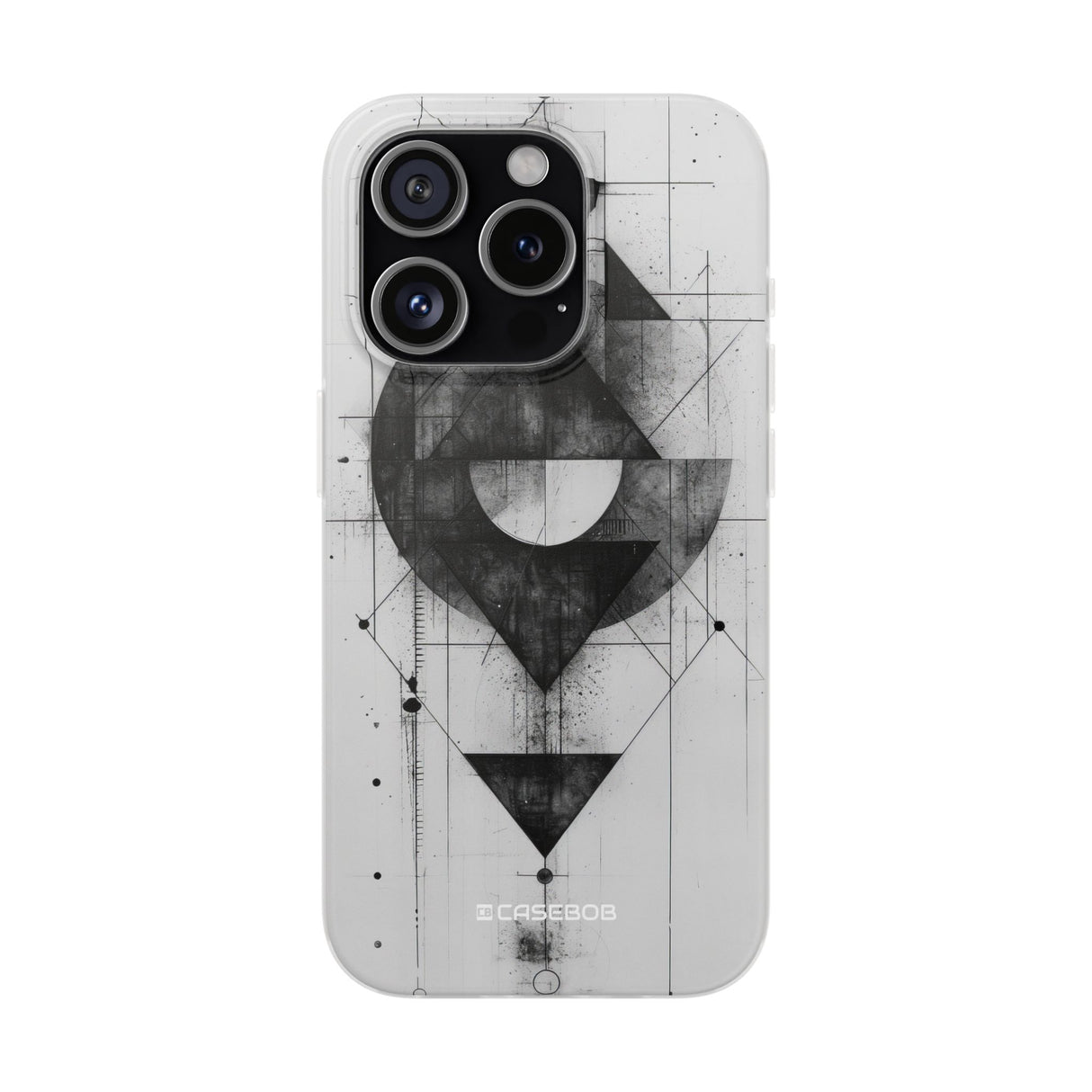 Monochrome Geometry | Flexible Phone Case for iPhone