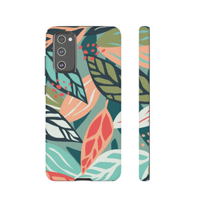 Mixed Tropical Leaf - Protective Phone Case