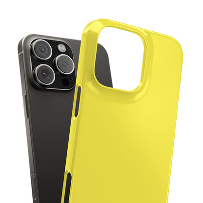 Lemon Yellow - Slim iPhone 16 Phone Case