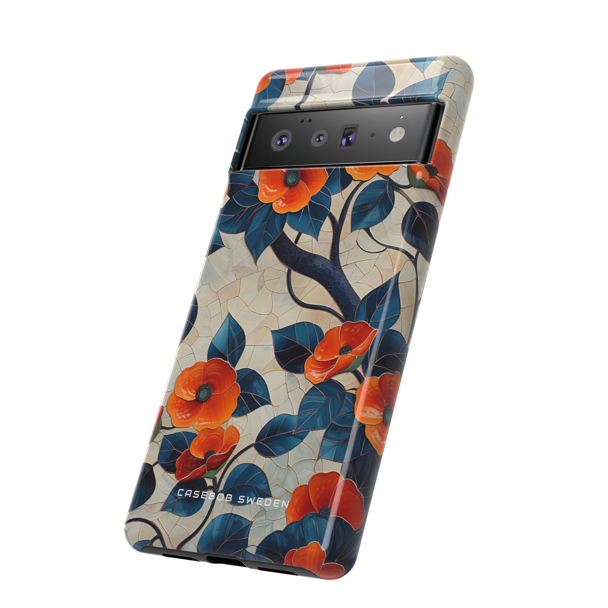 Orange Blossoms Mosaic Harmony Google Pixel 6 - Tough Phone Case