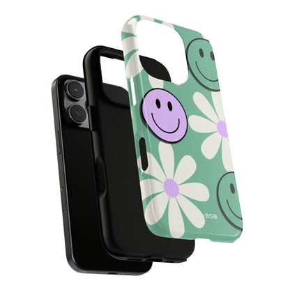 Smiley Bloom iPhone 16 Pro Case - Tough