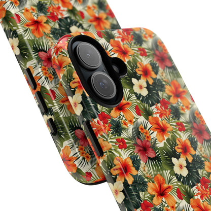 Tropical Blooms Flourish - iPhone Case