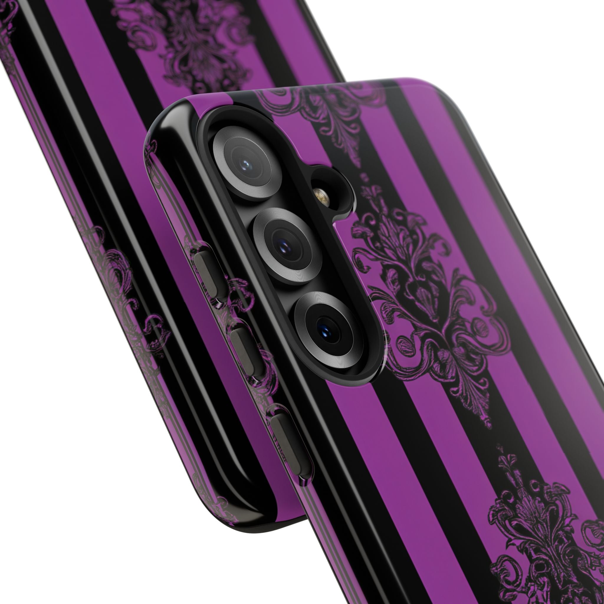 Damask Elegance Purple Samsung S25 Plus Case - Tough