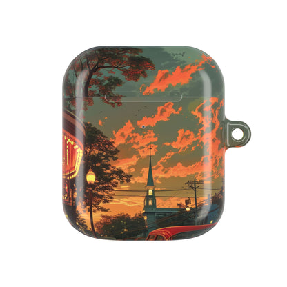 Crimson Classic Glow - AirPods Case