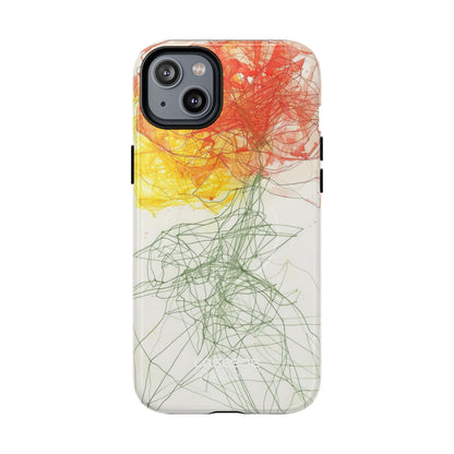 Fiery Blossom Tangle iPhone 14 - Tough+
