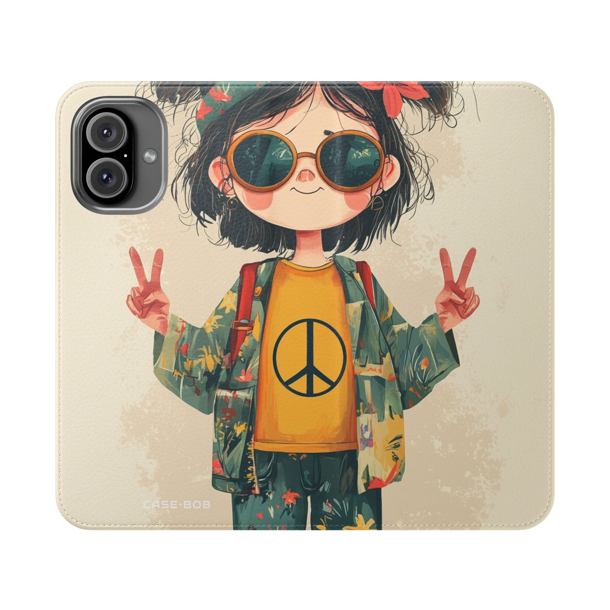 Peace Pigtails - iPhone 16 Plus Case - Wallet