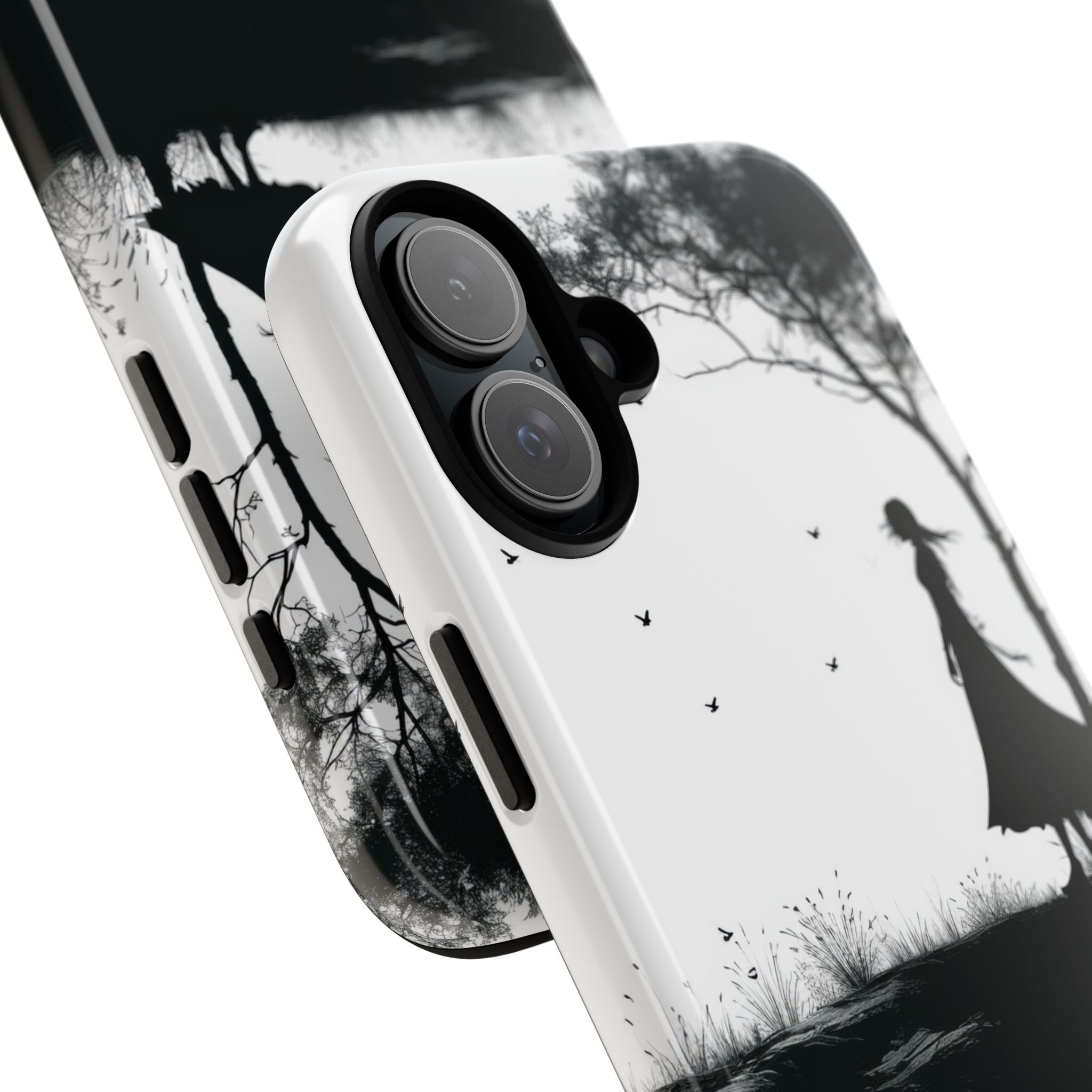 Cliffside Silhouette iPhone 16 Plus Case - Tough