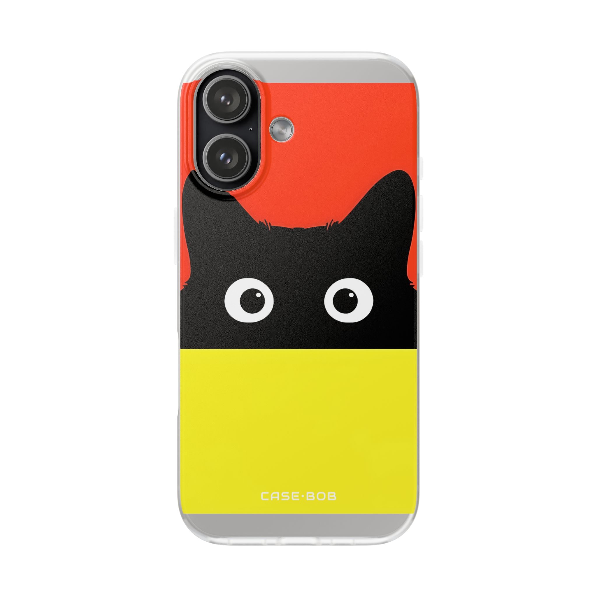 Peekaboo Cat Crimson iPhone 17 Case - Soft