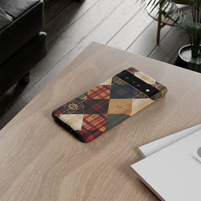 Rustic Geometric Patchwork Harmony Google Pixel 6 - Tough Phone Case