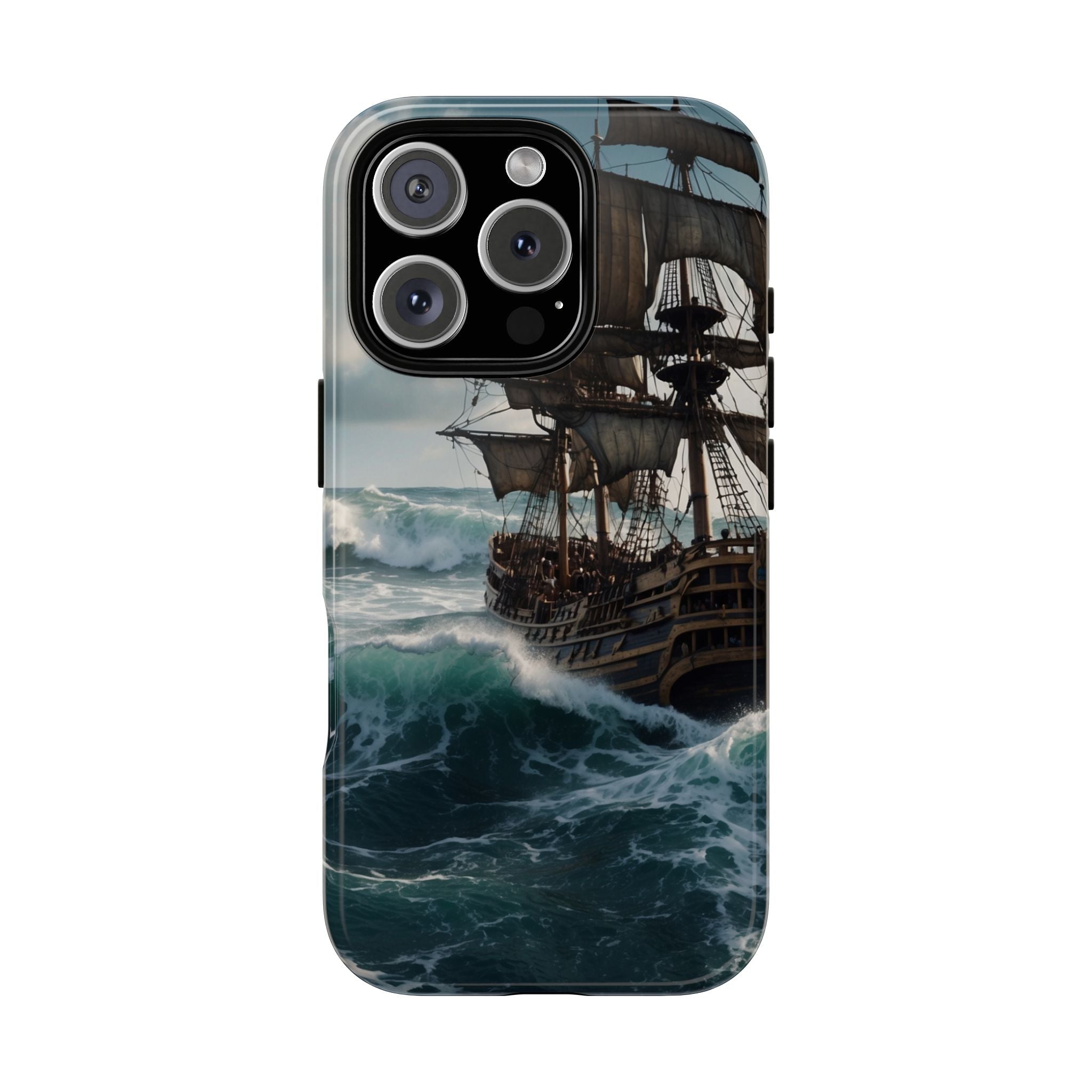 Blue Ship iPhone 16 Pro Case - Tough