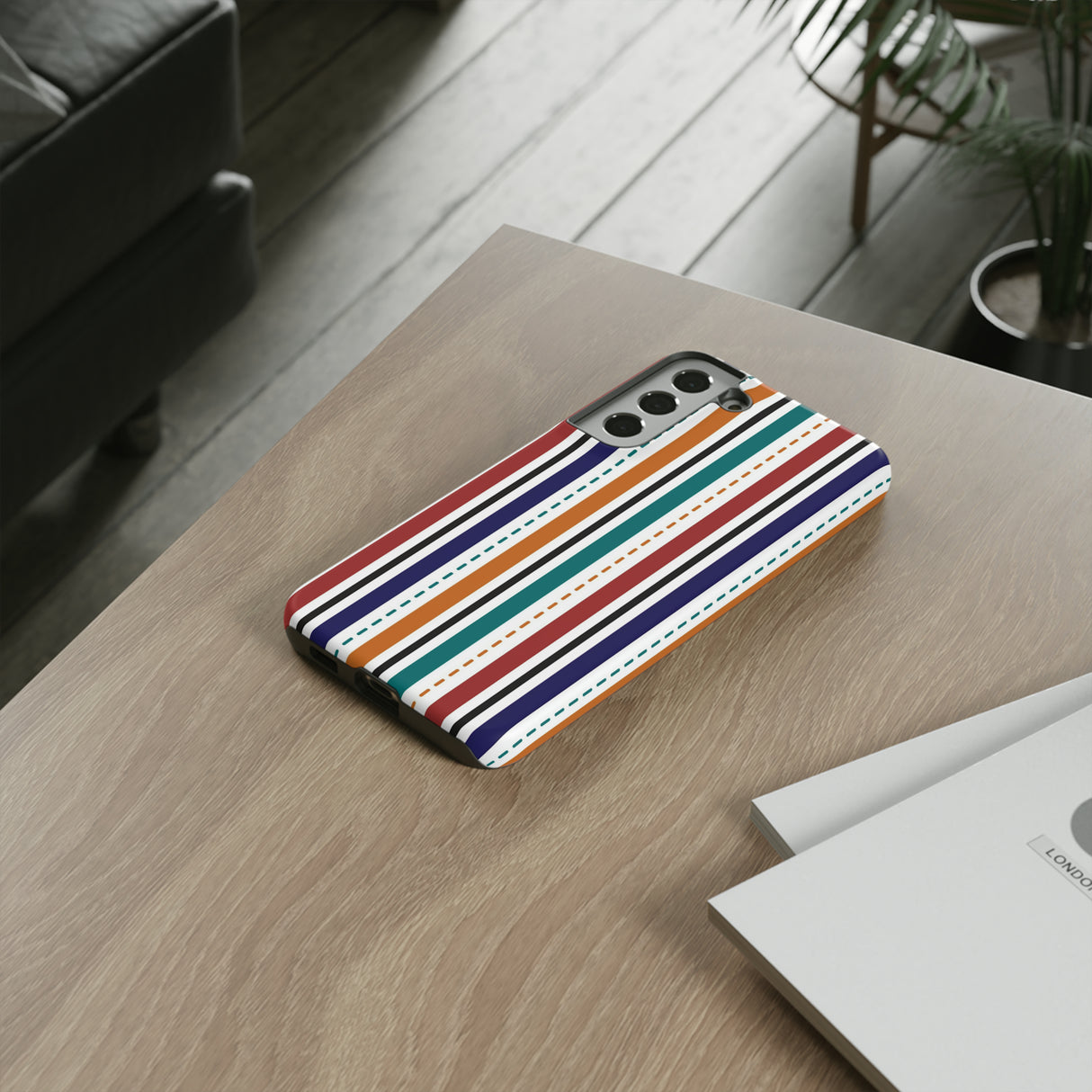 Modern Stripe Line - Protective Phone Case