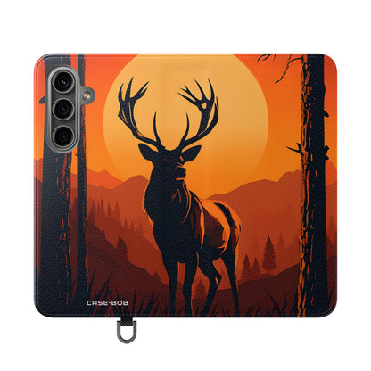 Stag Sunset - Samsung S24 Case - Lompakko