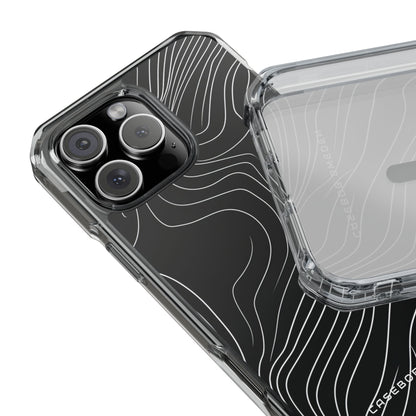 Contour Waveform Flow iPhone 16 - Clear Impact Phone Case