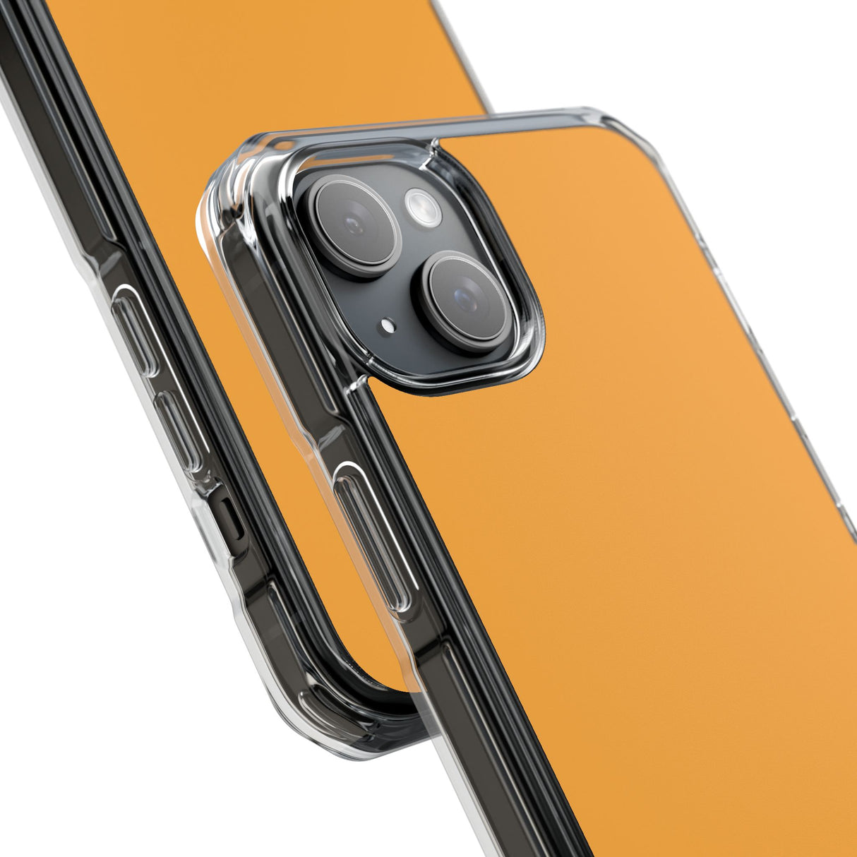 Gelb-Orange | Handyhülle für iPhone (Clear Impact Case – Magnetisch) 