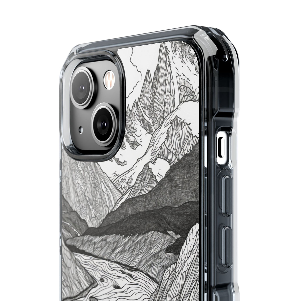 Mountain Tranquility - Phone Case for iPhone (Clear Impact - Magnetic)