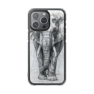 Technic Elephant - Phone Case for iPhone (Clear Impact - Magnetic)