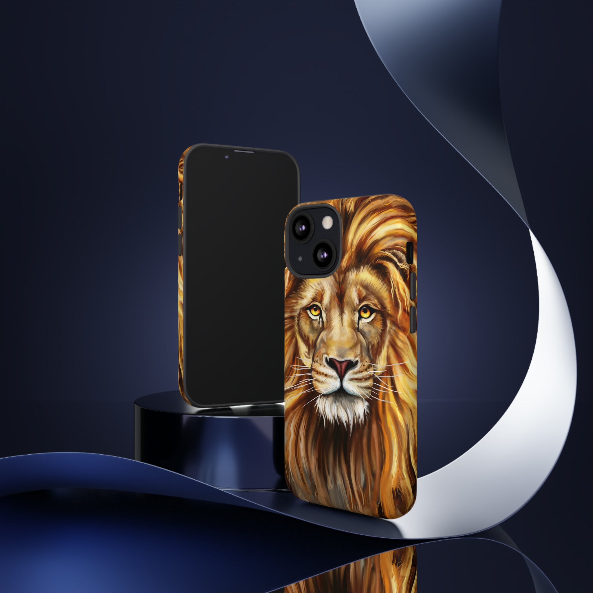 Lion head Digital Painting - Protective Phone Case