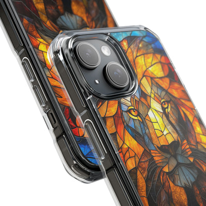 Lion Flame Mosaic iPhone 15 Case - Impact