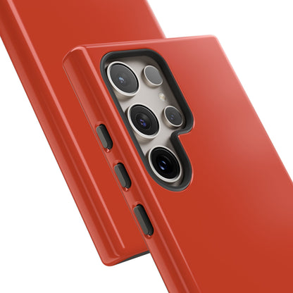 Vibrant Minimalism: Bold Red-Orange - For Samsung S24