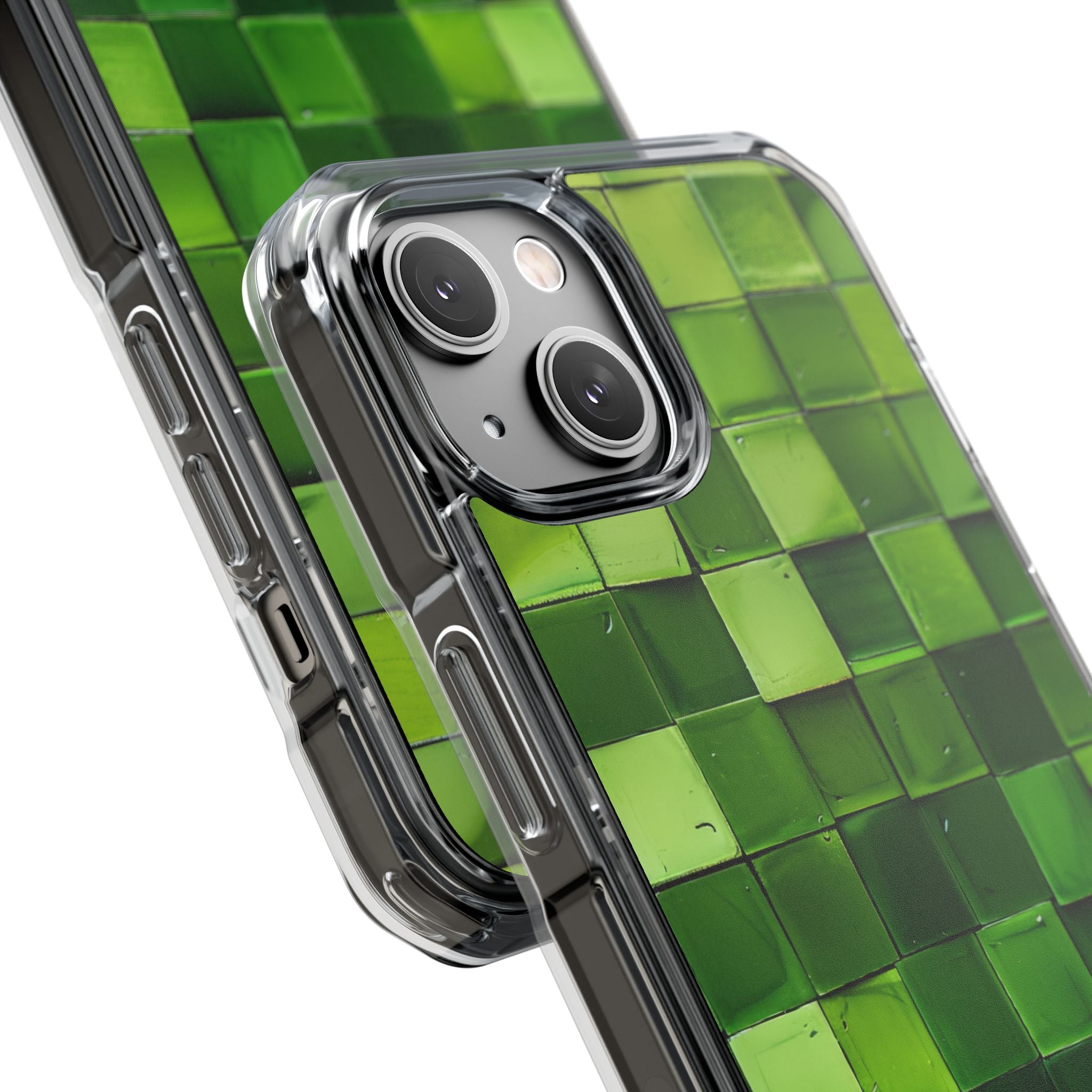 Green Tile Harmony iPhone 14 - Impact Clear+