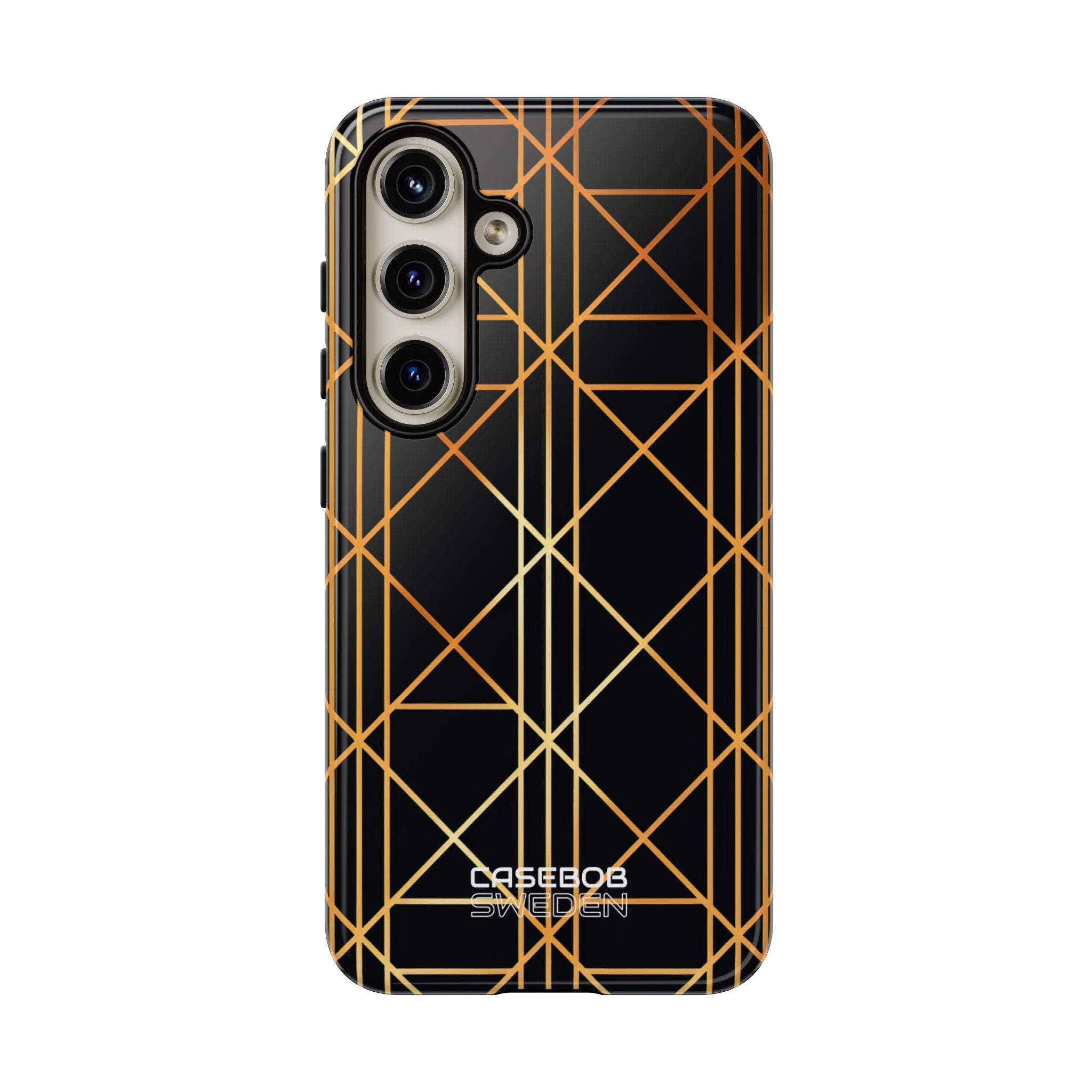 Golden Geometric Elegance Samsung S24 - Tough