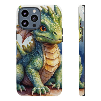 Green Dragon Smiles - iPhone Case