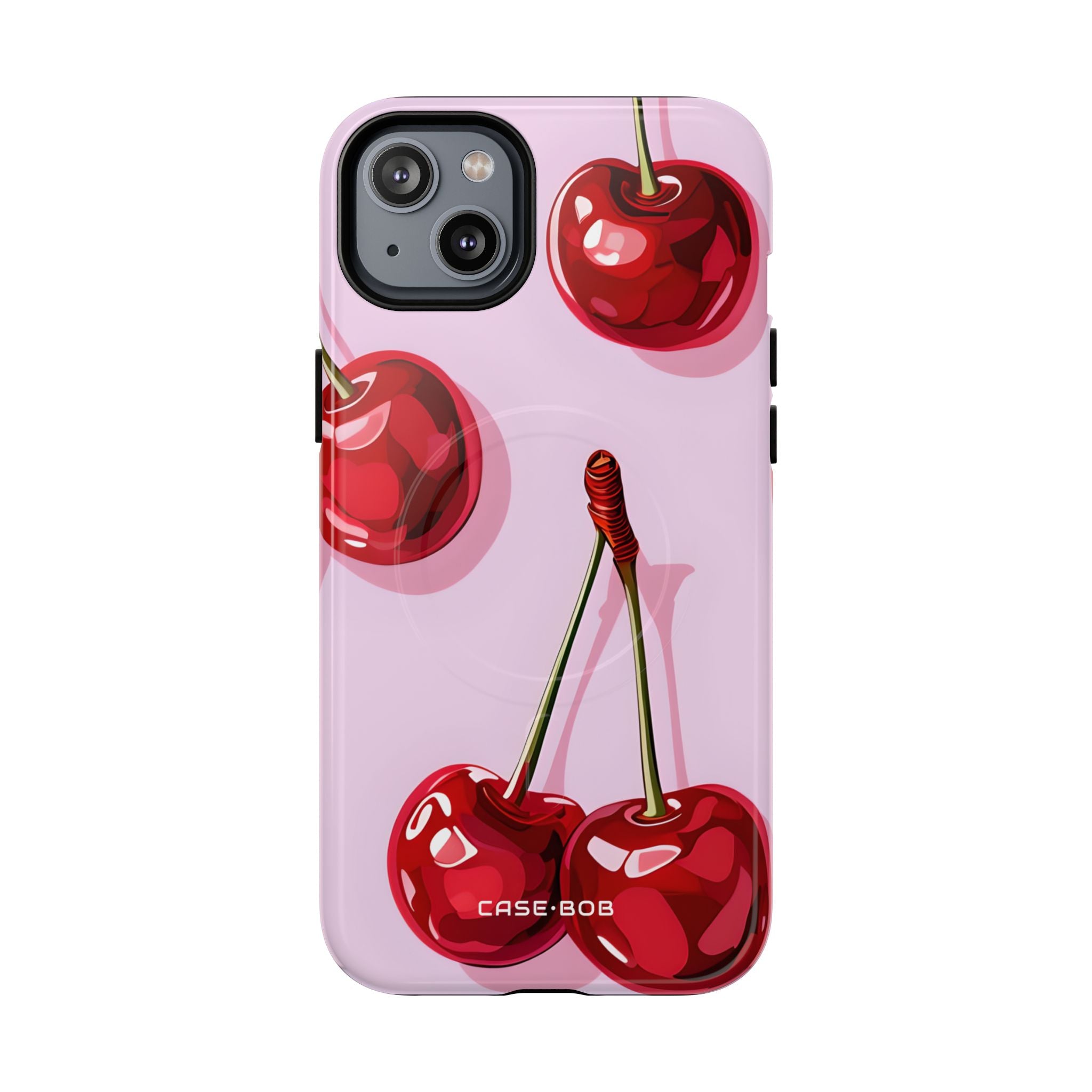 Glossy Cherry Burst iPhone 14 Case - Tough+