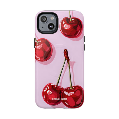 Glossy Cherry Burst iPhone 14 Case - Tough+