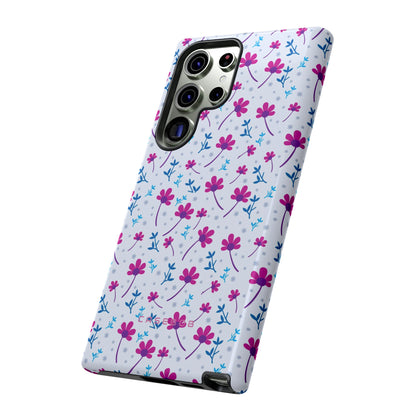 Purple Flower Pattern - Protective Phone Case