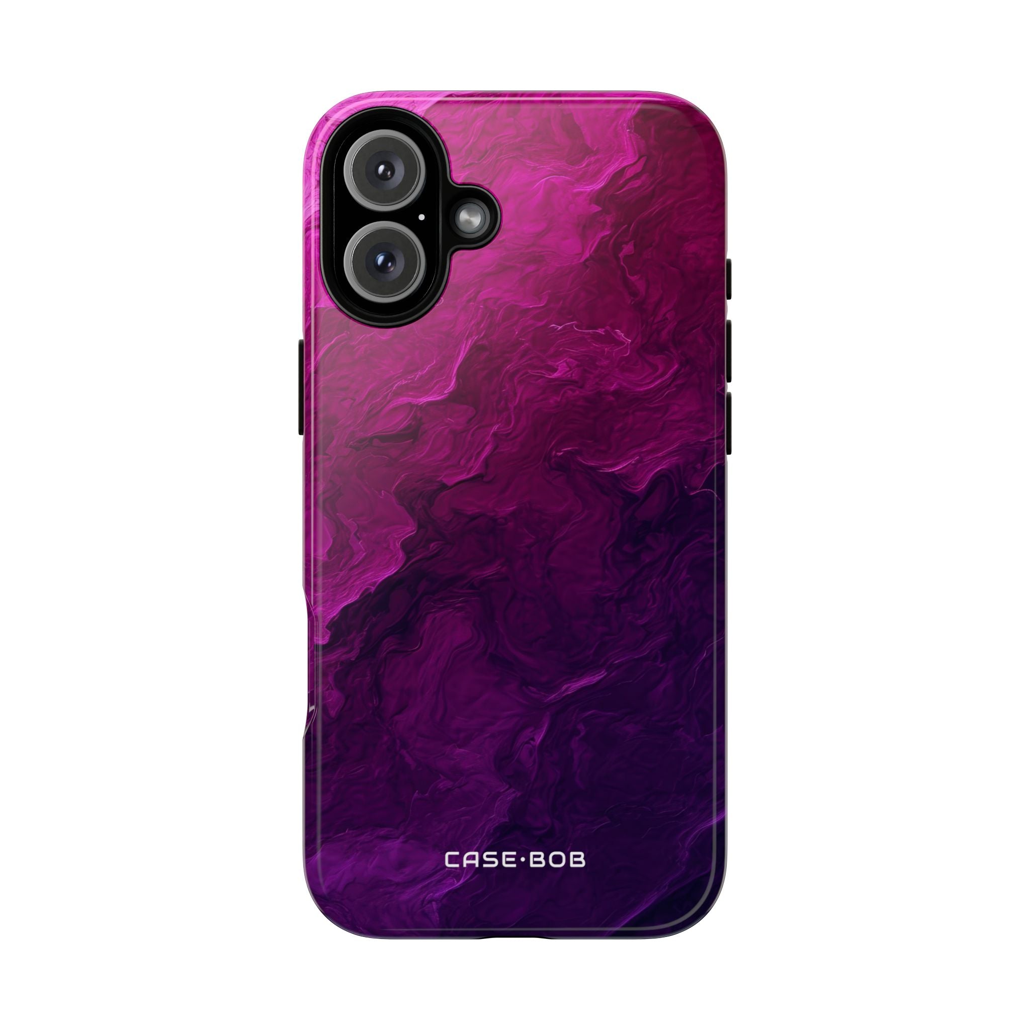 Marbled Swirl Purple iPhone 16 Plus Case - Tough