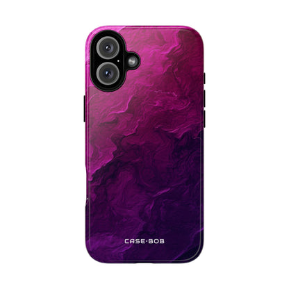 Marbled Swirl Purple iPhone 16 Plus Case - Tough