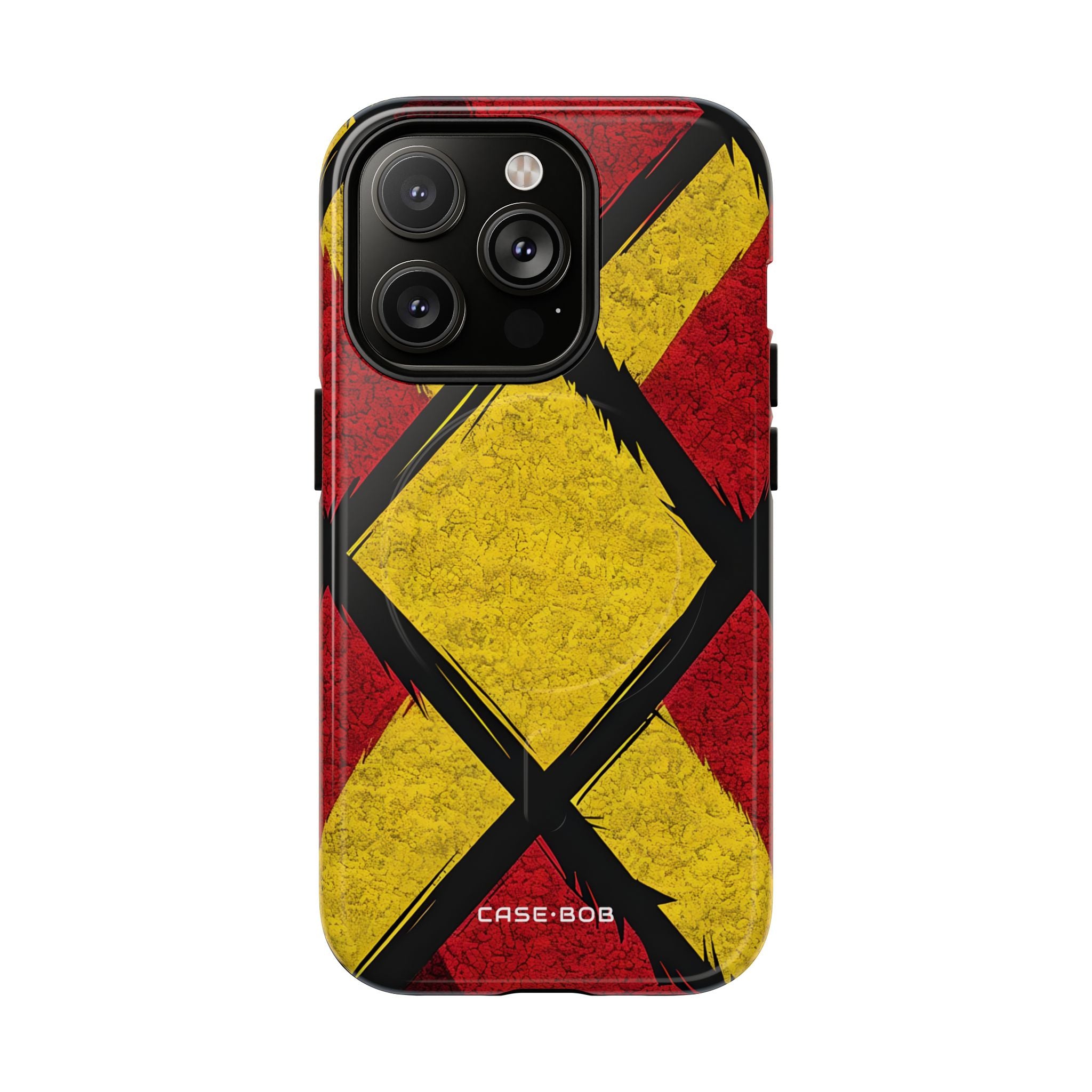 Cracked Diamond Grid iPhone 14 Pro - Tough+