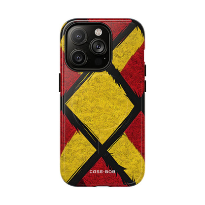 Cracked Diamond Grid iPhone 14 Pro - Tough+