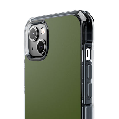 Dark Moss Green - Clear Impact Case for iPhone