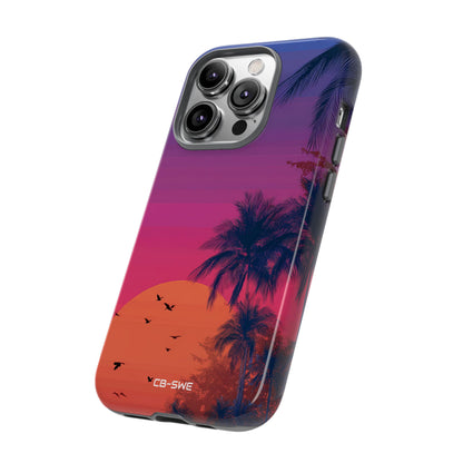 Tropical Sunset Silhouettes - iPhone Case