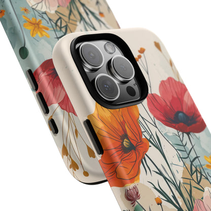 Whimsical Garden Watercolor Blooms - for iPhone 16