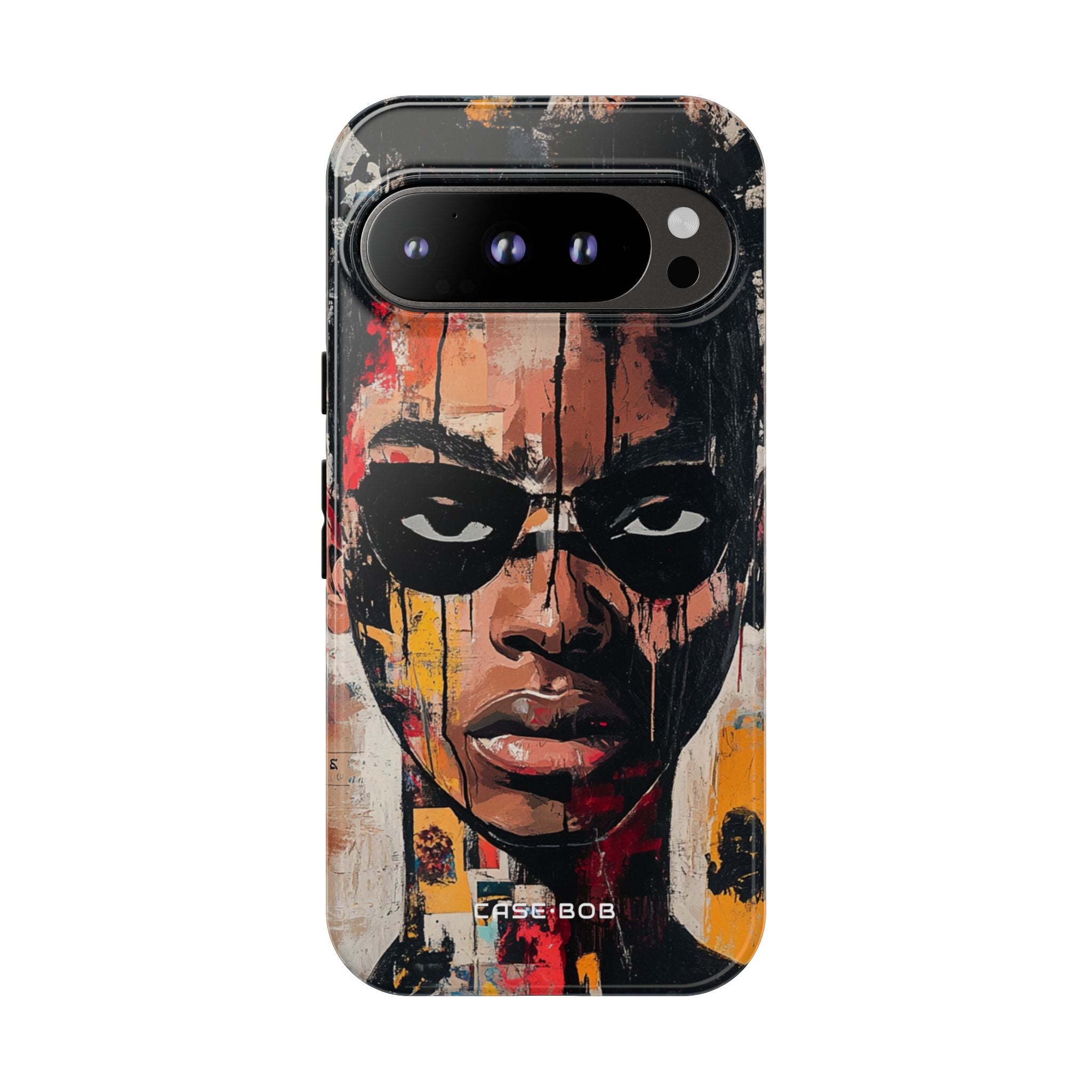 Masked Portrait Drips Google Pixel 9 Pro Case - Tough