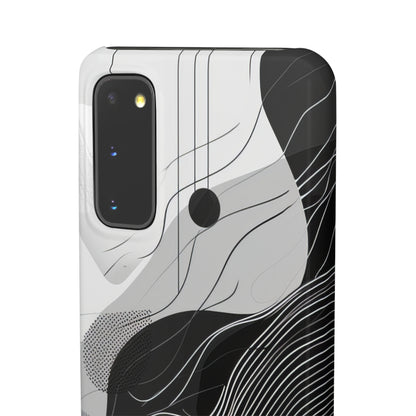 Monochrome Elegance | Slim Phone Case for Samsung