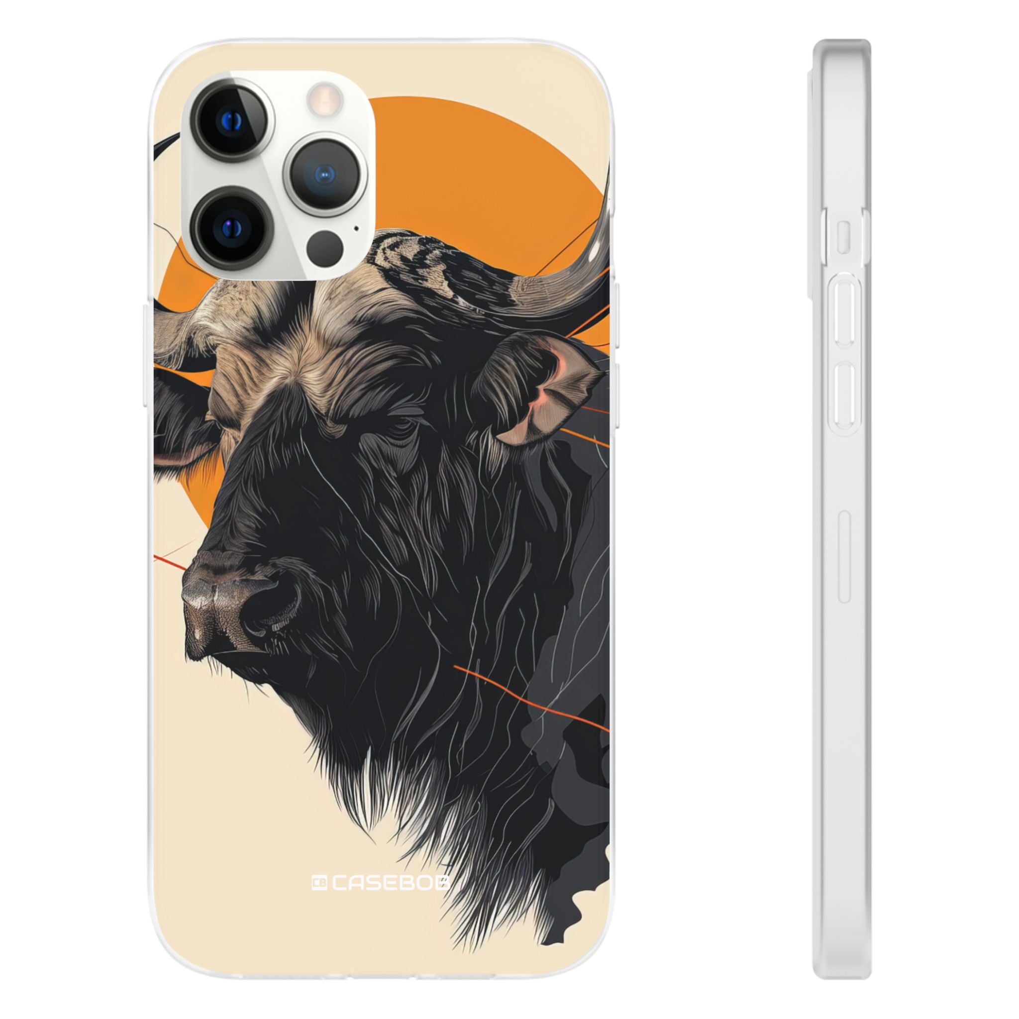 Majestic Buffalo Sun | Flexible Phone Case for iPhone