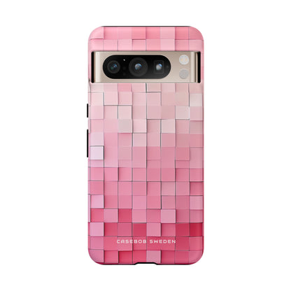 Gradient Pink Mosaic Google Pixel 8 - Tough Phone Case