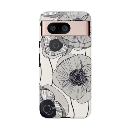 Modern Minimalist Flowers Google Pixel 8 - Tough Phone Case