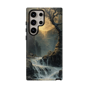 Moonlit Waterfall Silence - Protective Phone Case