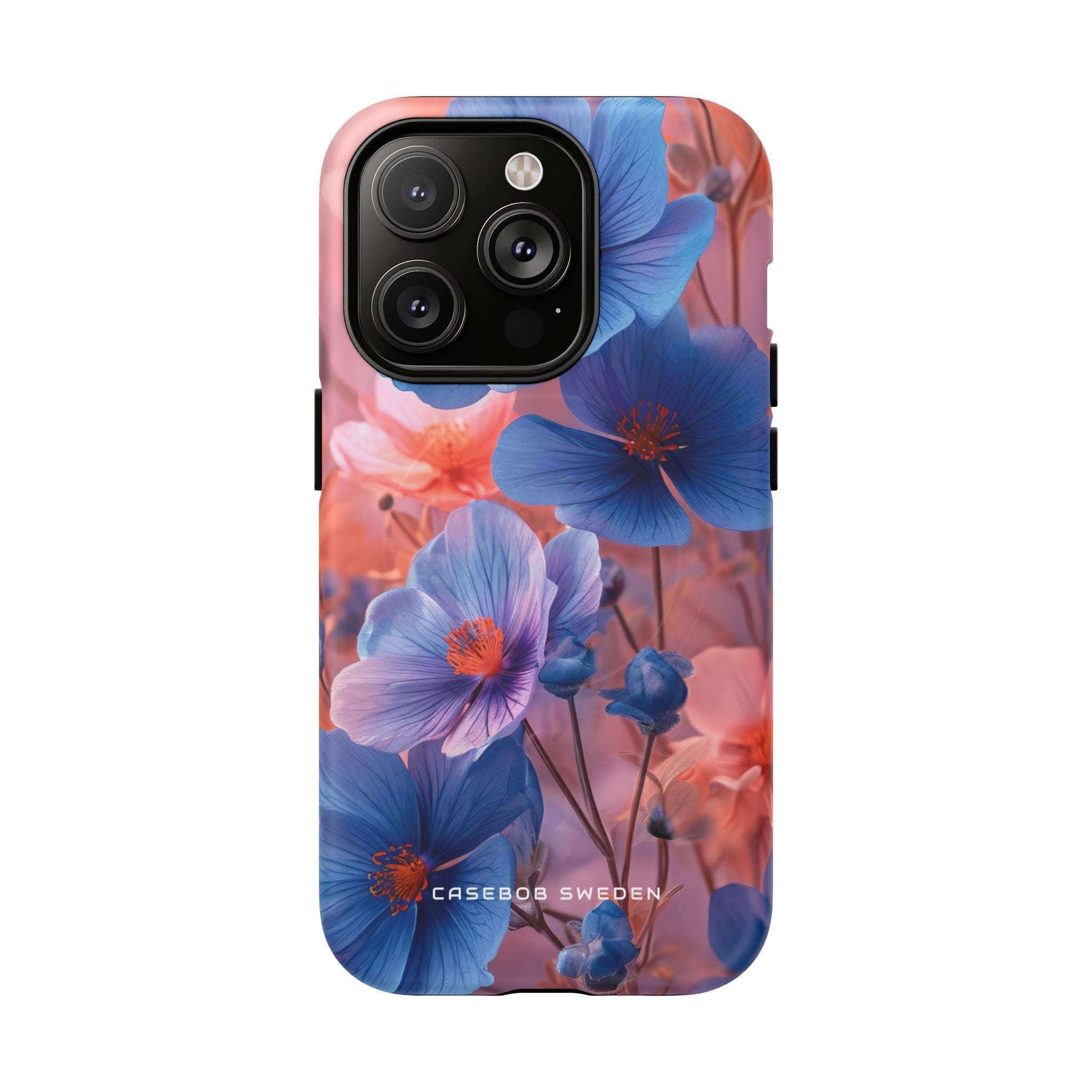 Harmonious Blooming Blues and Pinks iPhone 14 | Tough+ Phone Case