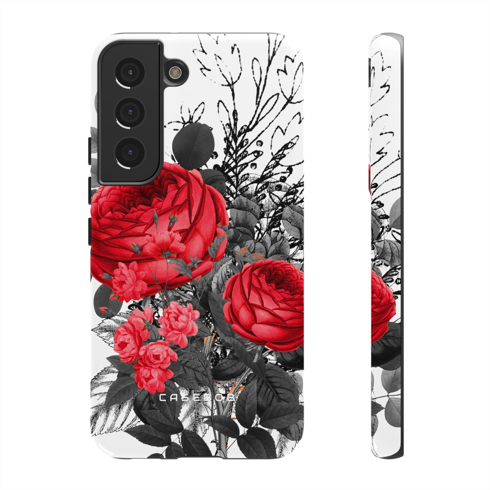 Roclops Gothic Flower - Protective Phone Case