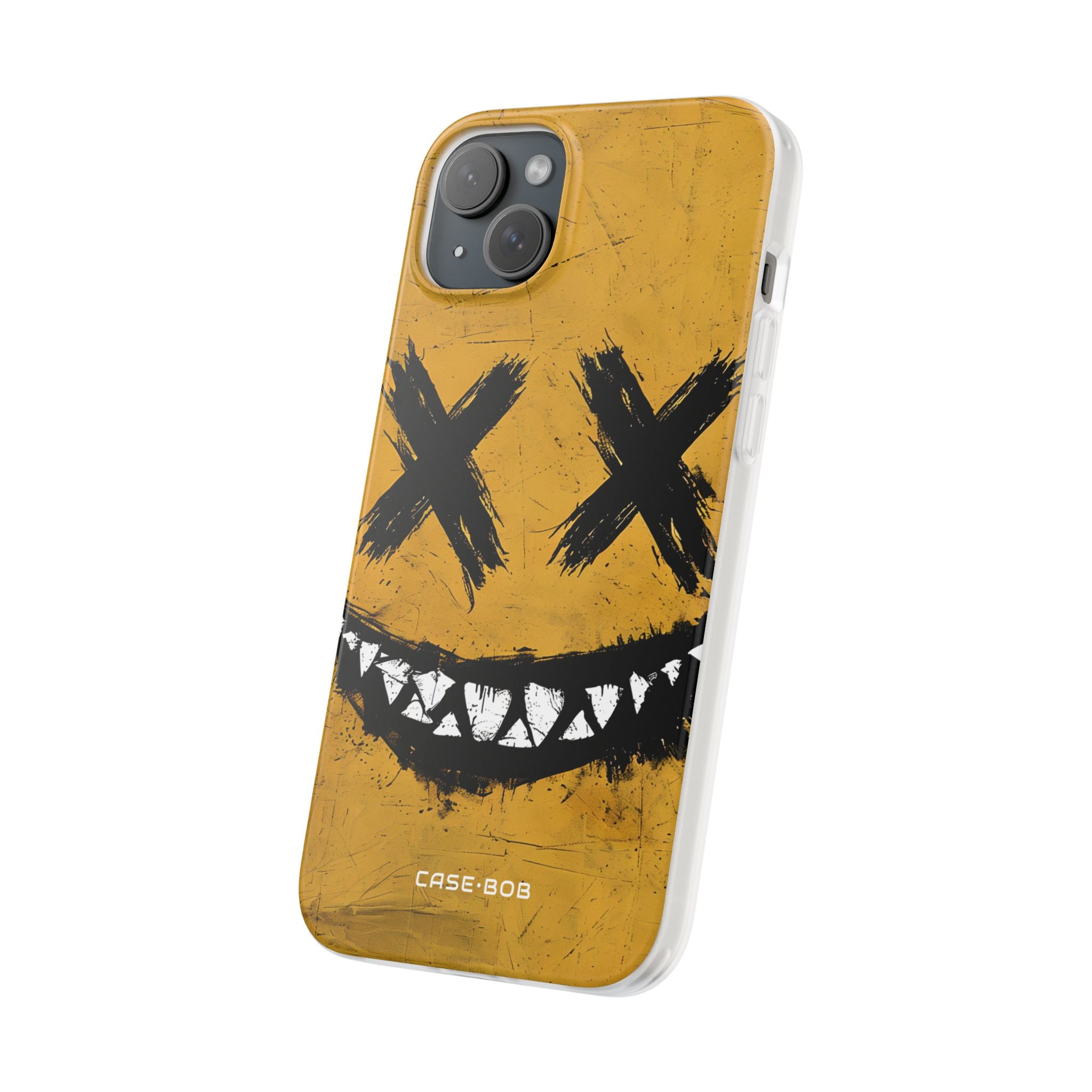 Jagged Smile Yellow iPhone 15 Plus Case - Soft
