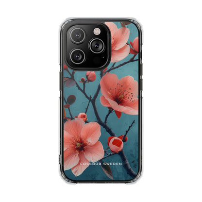 Floral Harmony Burst iPhone 14 - Clear Impact Phone Case