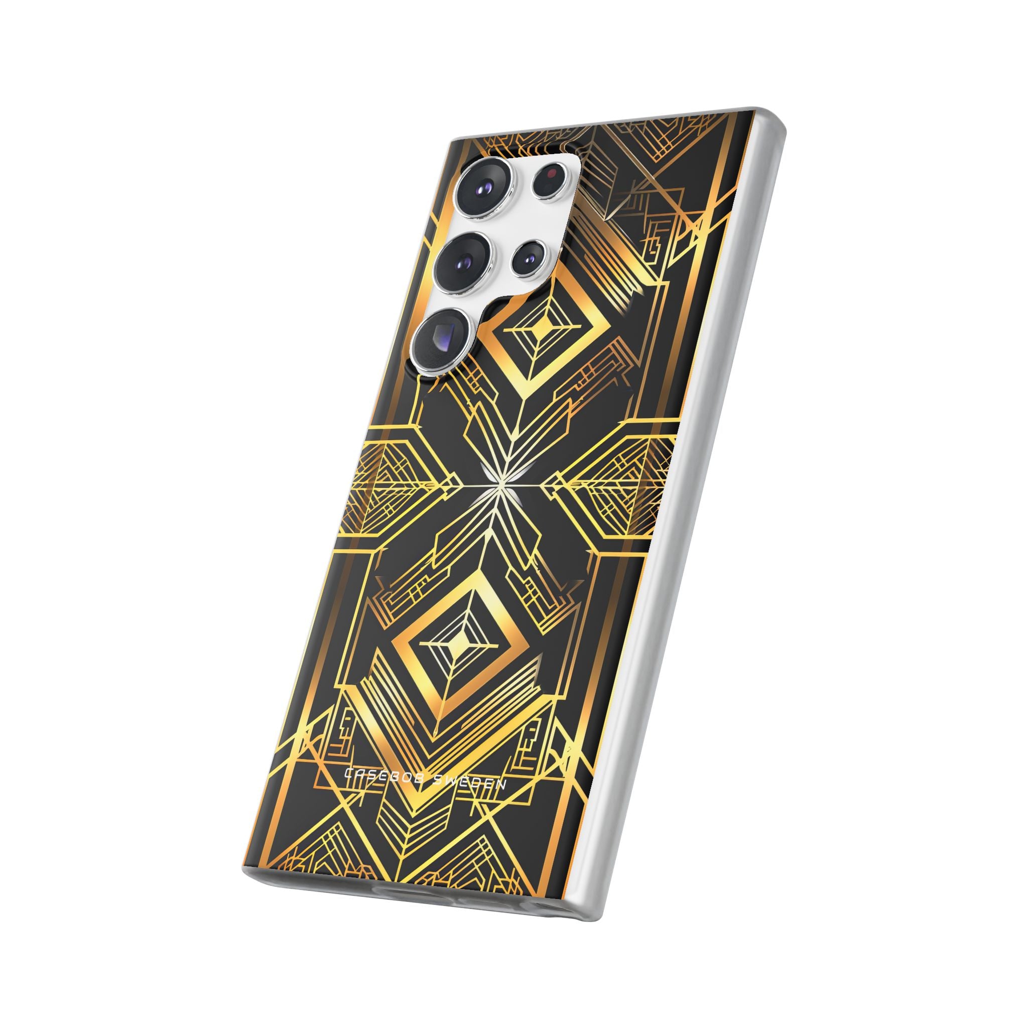 Golden Geometric Opulence Samsung S23 - Flexi Phone Case